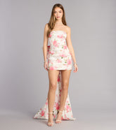 Loraine Floral Bow Mini Dress
