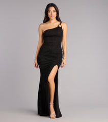 Margot Glitter One Shoulder Mermaid Formal Dress