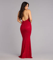 Tyra Floral Rhinestone Mermaid Formal Dress