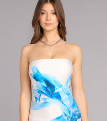 Emmy Floral Cutout Formal Dress