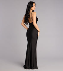 Sage Rosette Mermaid Formal Dress