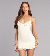Ocean Daydream Seashell Mini Dress