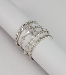 Bold Moves Chunky Chain Bracelet Set
