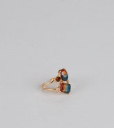 Bold Horizon Rhinestone Statement Ring