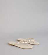 Coastal Crush Beaded Thong Sandals