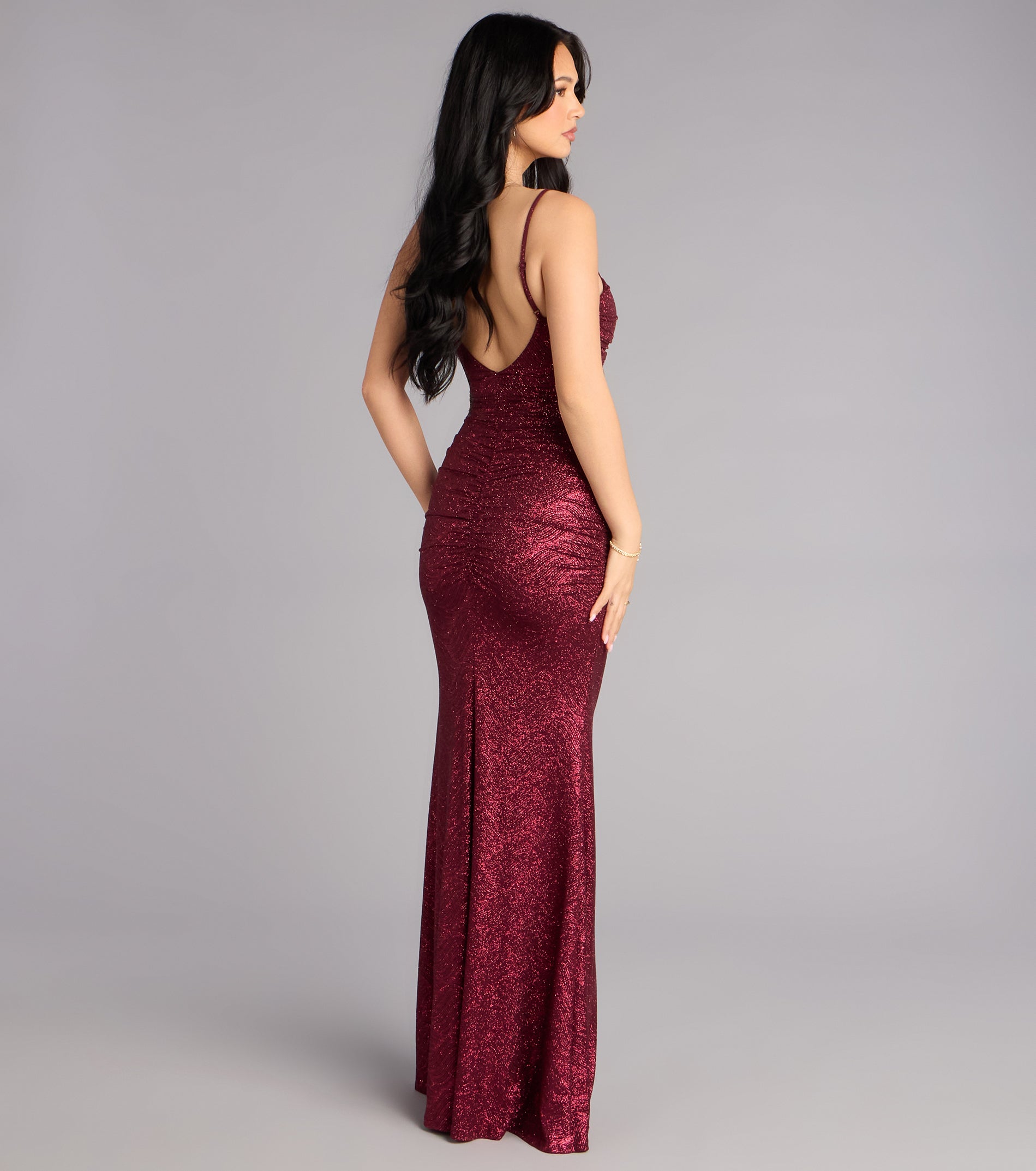 Tonya Glitter Mermaid Formal Dress