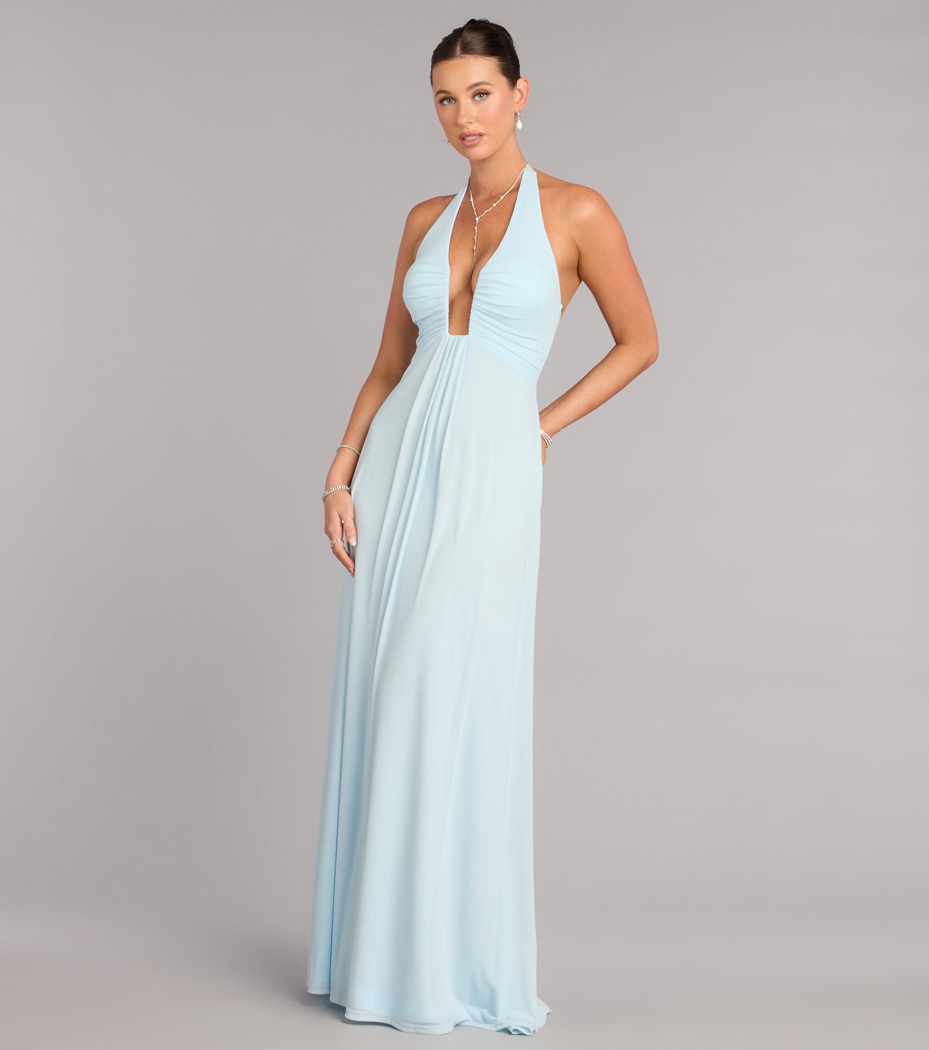 Kendall Mesh A-Line Formal Dress