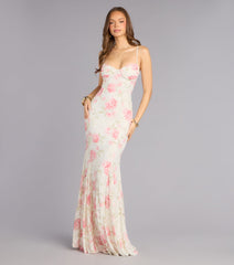 Preston Floral Lace Mermaid Formal Dress