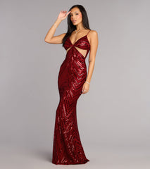 Jayla Sequin Cutout Formal Dress