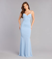 Lana Formal Ruched Glitter Mermaid Dress