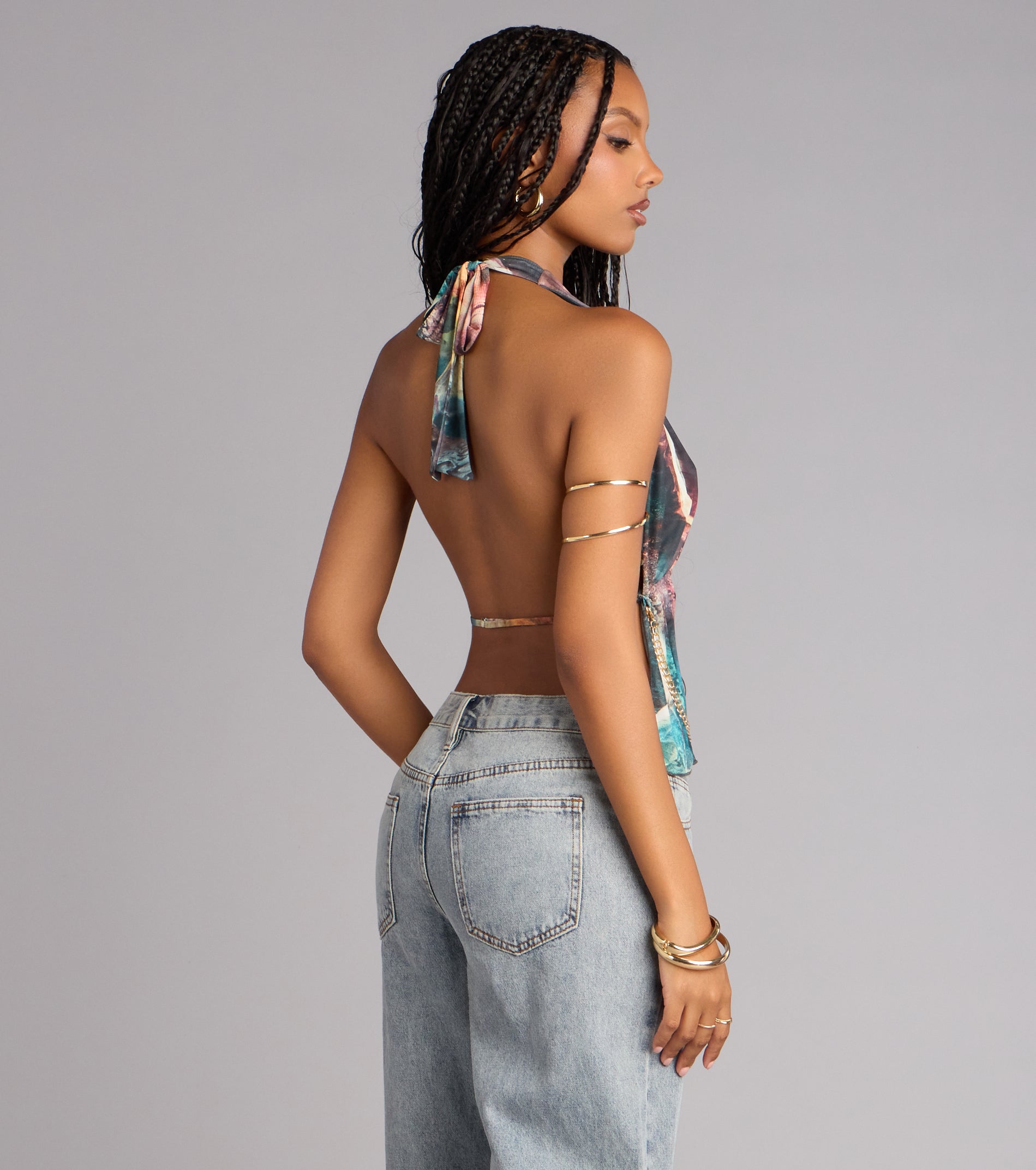 Butterfly Effect Chain Halter Top