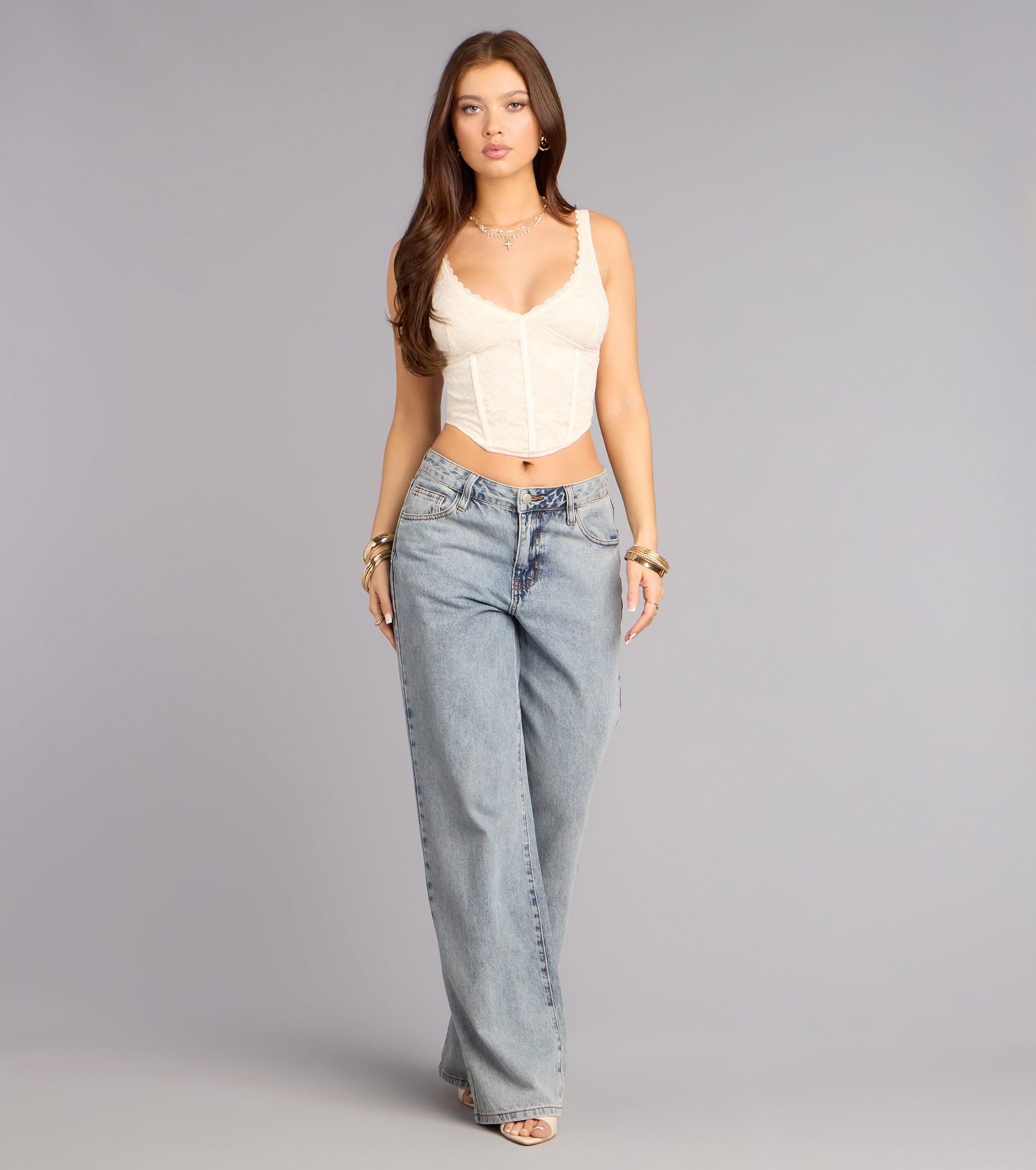 Sweet Grace Lace Bustier Top