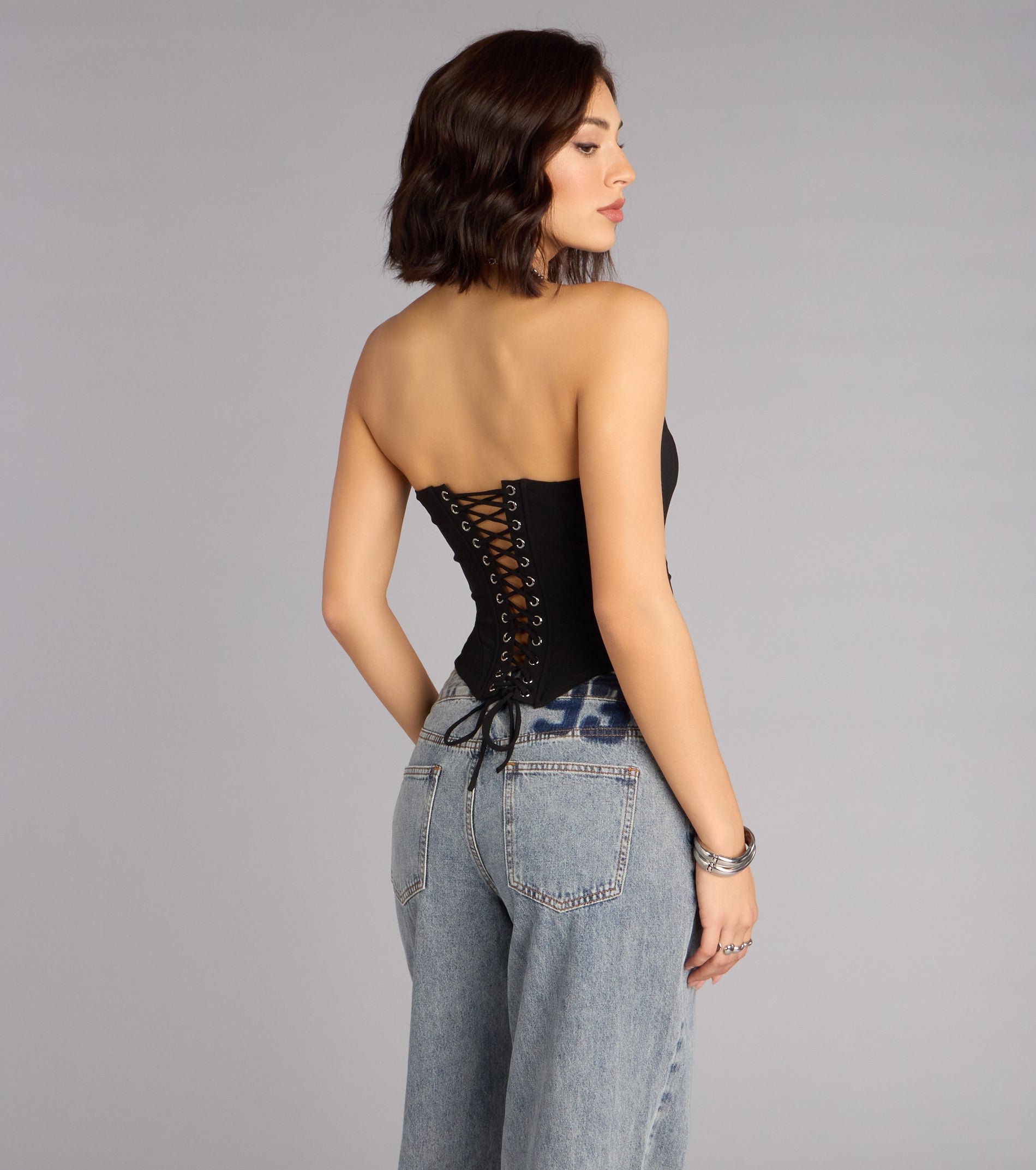 Forever Flattering Strapless Corset Top