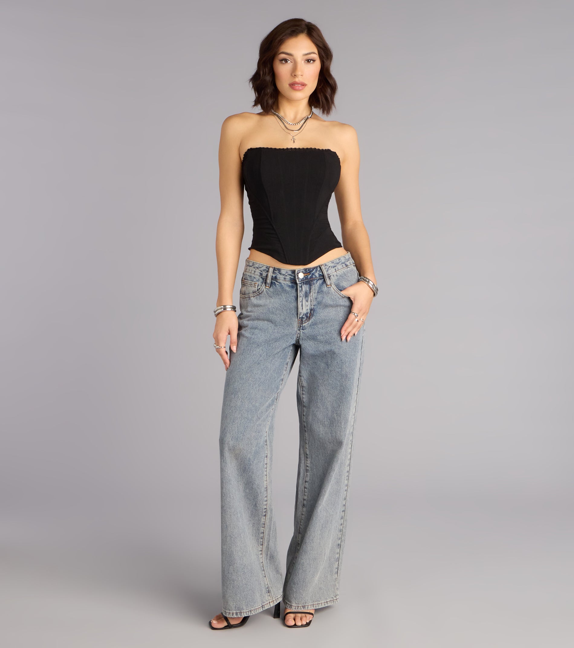 Forever Flattering Strapless Corset Top