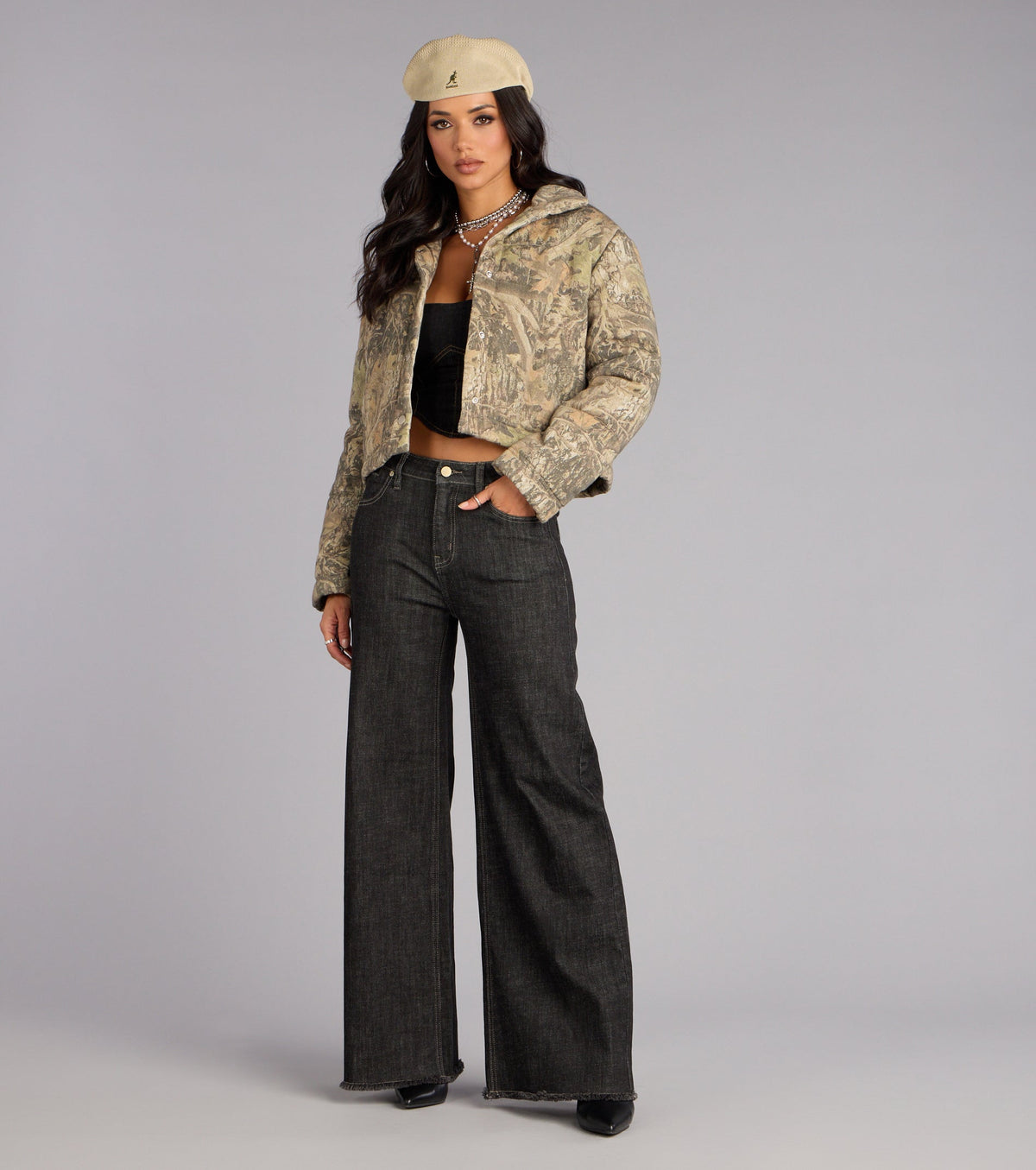 Urban Edge Camouflage Puffer Jacket