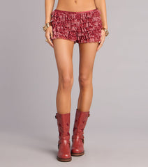 Sweet And Spicy Ruffle Shorts
