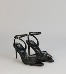 Barely There Mesh Stiletto Heels