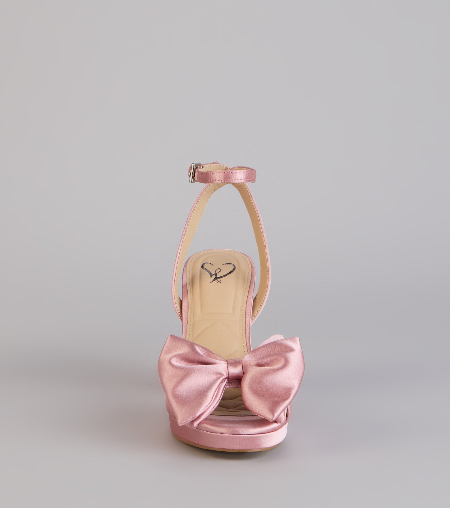 Put A Bow On It Satin Heels