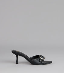 Dress It Up Buckle Stiletto Heels
