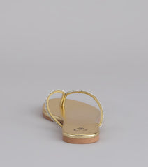 Sparkly Rhinestone Thong Sandals